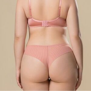 ANDELINA Seamless Wireless Bralette and Thong Two-Piece Lingerie Set